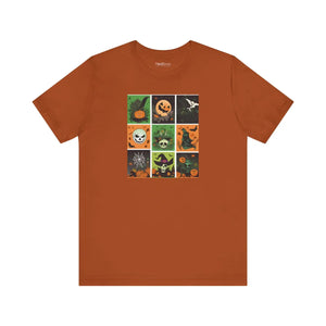 Soft Unisex Jersey Short Sleeve Tee Halloween Panel Dipaliz - T-shirts