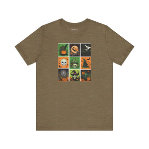 Soft Unisex Jersey Short Sleeve Tee Halloween Panel Dipaliz - T-shirts