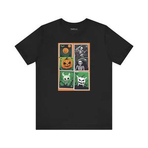 Halloween Panel Unisex Jersey Short Sleeve Tee - Dipaliz - Black / s - T-shirts