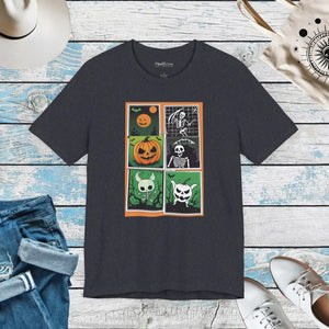 Halloween Panel Unisex Jersey Short Sleeve Tee - Dipaliz - T-shirts