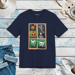 Halloween Panel Unisex Jersey Short Sleeve Tee - Dipaliz - T-shirts