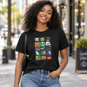 Dipaliz spooky halloween unisex jersey soft cotton tee - t-shirts