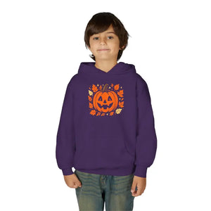Pumpkin Youth Hoodie - Cozy Fall Vibes Kids Halloween Gift - Dipaliz - Sweatshirts