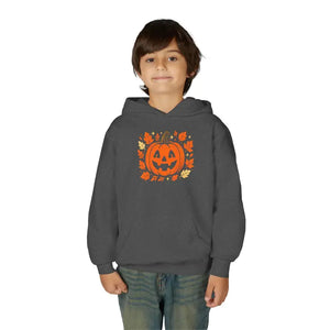 Pumpkin Youth Hoodie - Cozy Fall Vibes Kids Halloween Gift - Dipaliz - Sweatshirts