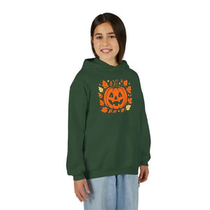 Pumpkin Youth Hoodie - Cozy Fall Vibes Kids Halloween Gift - Dipaliz - Sweatshirts