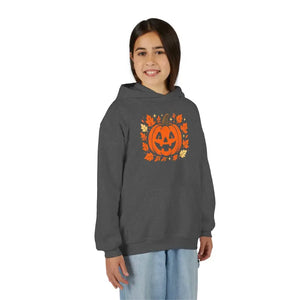 Pumpkin Youth Hoodie - Cozy Fall Vibes Kids Halloween Gift - Dipaliz - Sweatshirts