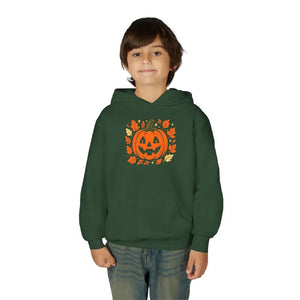 Pumpkin Youth Hoodie - Cozy Fall Vibes Kids Halloween Gift - Dipaliz - Sweatshirts