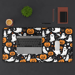 Spooky Halloween Pumpkins Desk Mat - Anti-slip Backing - Dipaliz - Workstation & Cubicle Accessories