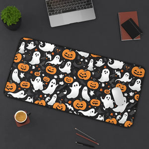 Spooky Halloween Pumpkins Desk Mat - Anti-slip Backing - Dipaliz - Workstation & Cubicle Accessories