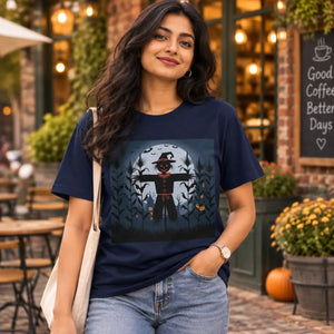 Dipaliz spooky scarecrow unisex jersey cotton halloween - t-shirts