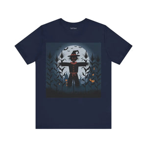 Spooky Scarecrow Unisex Jersey - Halloween Cotton - Dipaliz - T-shirts