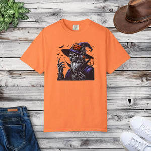 Comfort Colors Skeleton Witch Tee - Halloween Cotton - Dipaliz - T-shirts