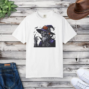 Comfort Colors Skeleton Witch Tee - Halloween Cotton - Dipaliz - T-shirts