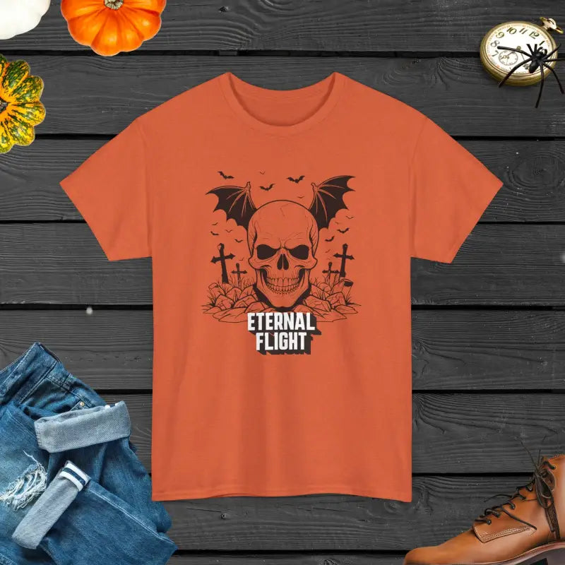 Halloween with Skull’s Eternal Flight Tee - Sunset / s T-shirt