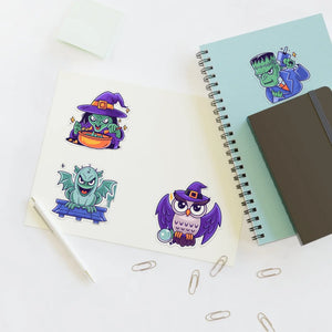 Spooky Halloween Sticker Sheets - Water-resistant Vinyl - Dipaliz - Decorative Stickers