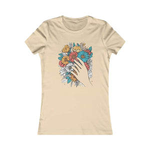 Artistic Women’s Favorite Tee - Bouquet Paint Illustration - Dipaliz - T-shirts