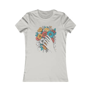 Artistic Women’s Favorite Tee - Bouquet Paint Illustration - Dipaliz - T-shirts