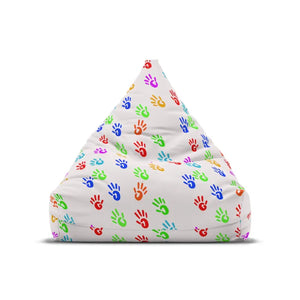 Hand Prints Bean Bag Covers - Stylish Comfort Decor - Dipaliz - 38’’ × 42’’ 29’’ / Without Insert - Slipcovers