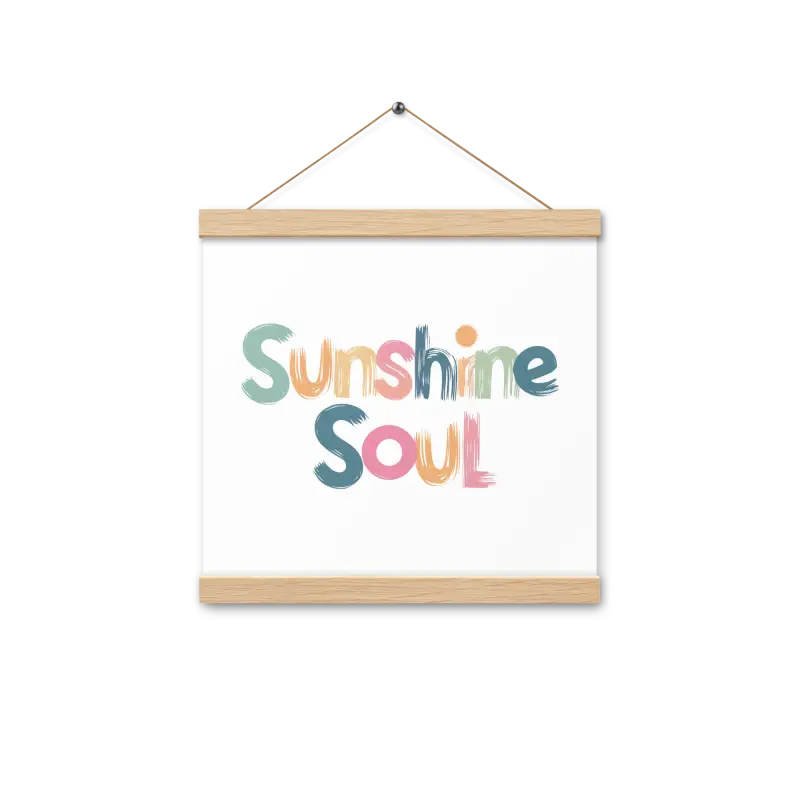 Revamp your Space with the Creative Sun Poster Hanger Set - 12″×12″ Home Decor