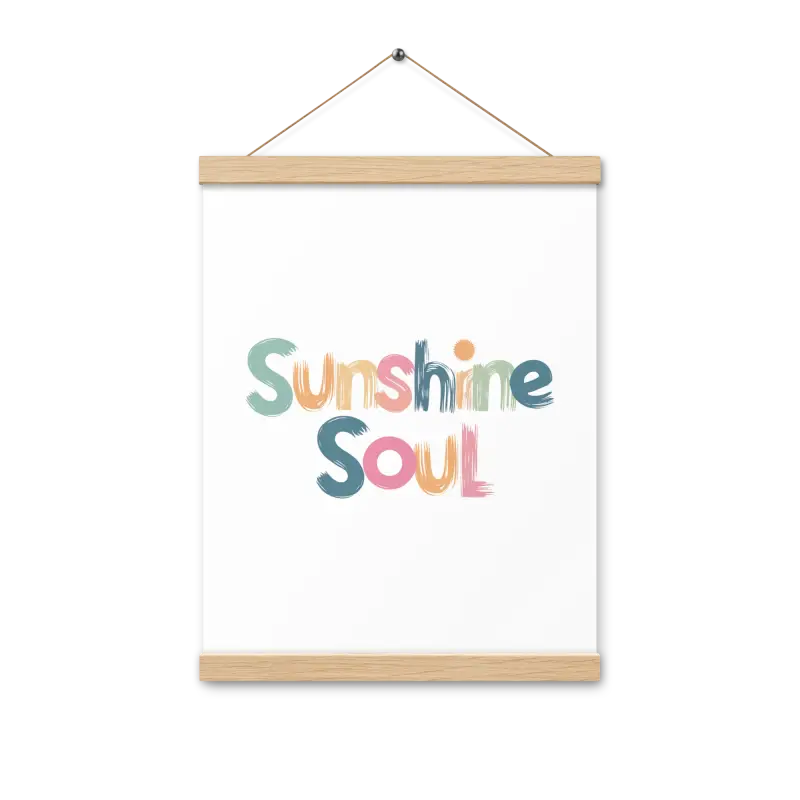 Revamp your Space with the Creative Sun Poster Hanger Set - 12″×16″ Home Decor