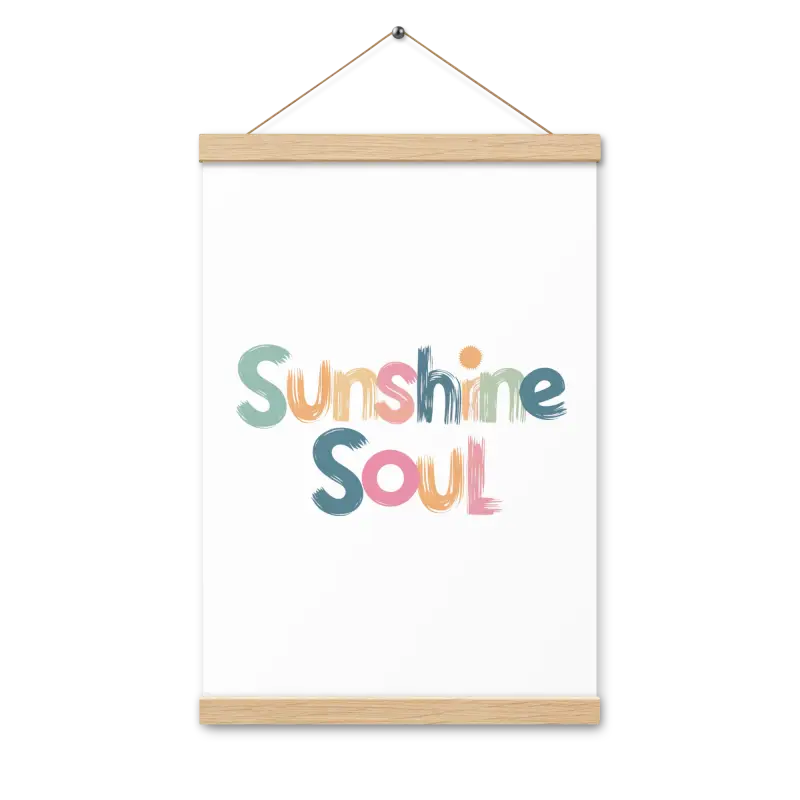 Revamp your Space with the Creative Sun Poster Hanger Set - 12″×18″ Home Decor