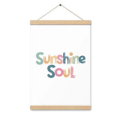 Revamp your Space with the Creative Sun Poster Hanger Set - 12″×18″ Home Decor