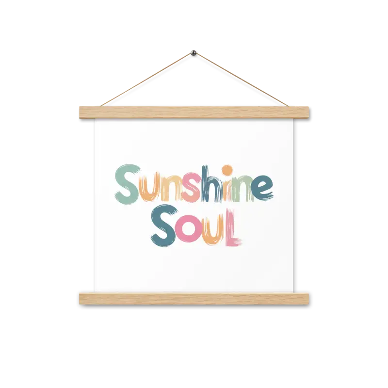 Revamp your Space with the Creative Sun Poster Hanger Set - 14″×14″ Home Decor