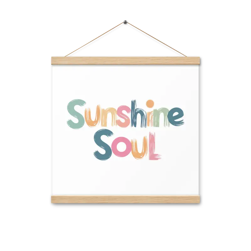 Revamp your Space with the Creative Sun Poster Hanger Set - 16″×16″ Home Decor