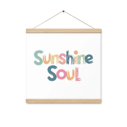 Revamp your Space with the Creative Sun Poster Hanger Set - 16″×16″ Home Decor