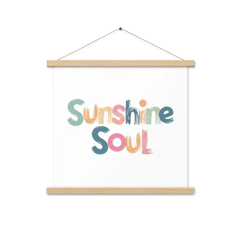 Revamp your Space with the Creative Sun Poster Hanger Set - 18″×18″ Home Decor