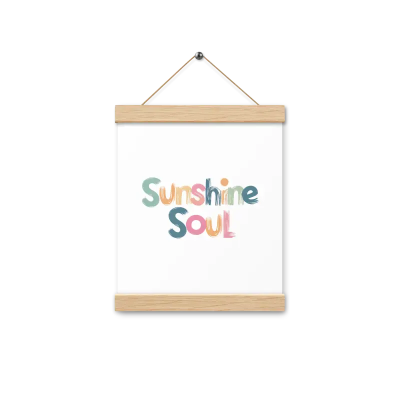 Revamp your Space with the Creative Sun Poster Hanger Set - 8″×10″ Home Decor