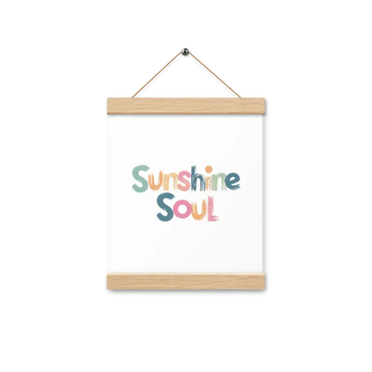 Revamp your Space with the Creative Sun Poster Hanger Set - 8″×10″ Home Decor