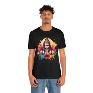 Lord Hanuman Tee Ultimate Comfort Jersey Short Sleeve - Dipaliz - T-shirts
