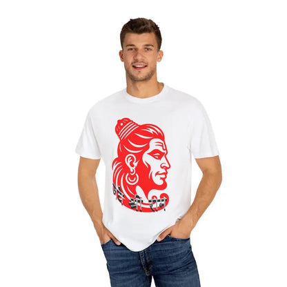 Unleash Style: Hanuman Tee - Soft Comfy Jai Shri Ram Vibe - White / s T-shirt