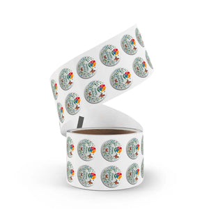 Durable Happy Birthday Flowers Sticker Label Rolls - Dipaliz - Labels & Tags