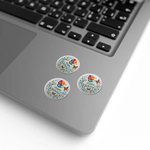 Durable Happy Birthday Flowers Sticker Label Rolls - Dipaliz - Labels & Tags