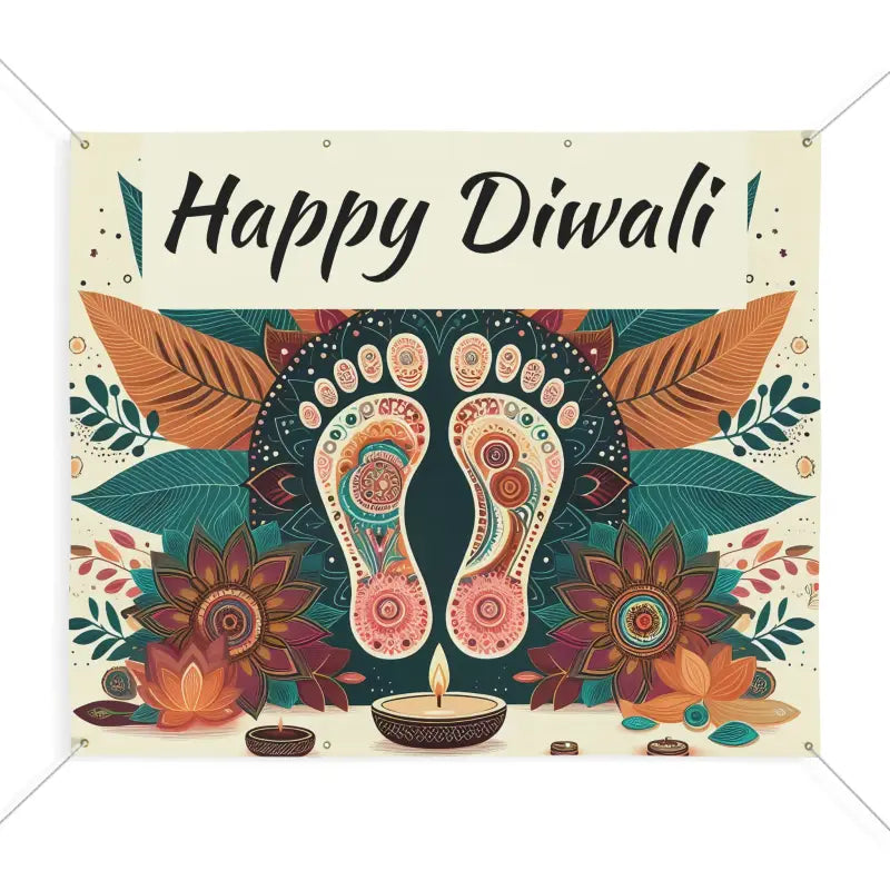 Celebrate with Stylish Happy Diwali Matte Banners! - 72″ x 60″ (horizontal) Home Decor