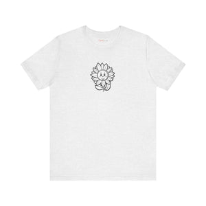 Happy Flower Short Sleeve Tee Cotton Jersey - Dipaliz - T-shirts