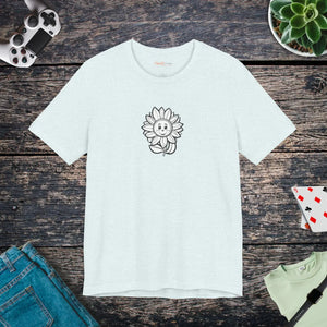 Happy Flower Short Sleeve Tee Cotton Jersey - Dipaliz - T-shirts