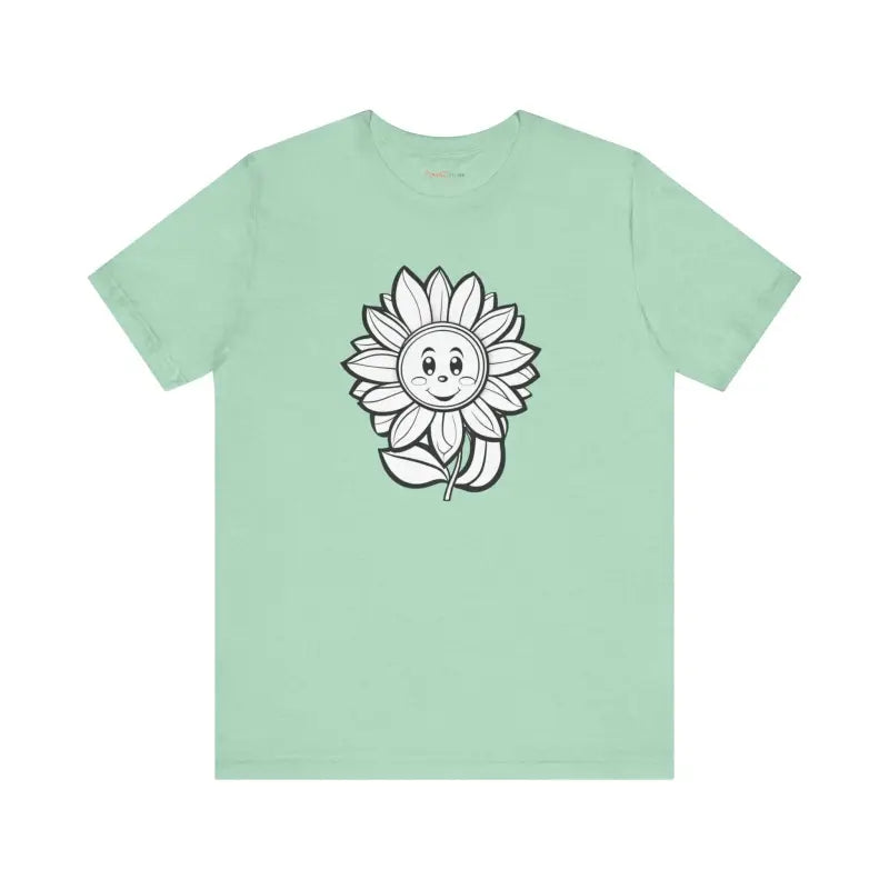 Happy Flower Unisex Jersey Short Sleeve Tee - T-shirt