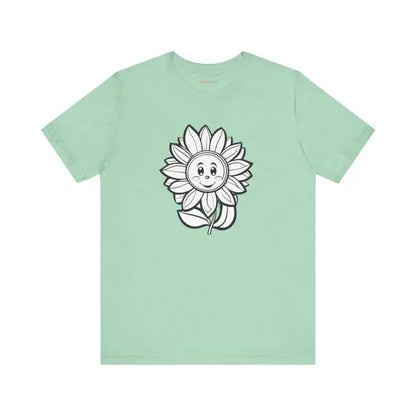 Happy Flower Unisex Jersey Short Sleeve Tee - T-shirt