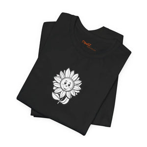 Happy Flower Short Sleeve Tee Cotton Jersey - Dipaliz - T-shirts