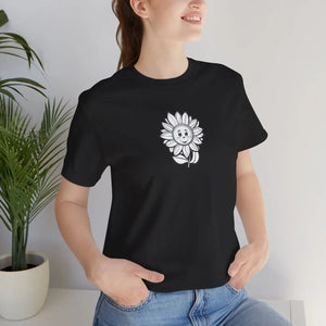 Happy Flower Short Sleeve Tee Cotton Jersey - Dipaliz - T-shirts
