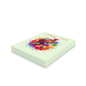 Vibrant Holi Greeting Card - White Envelopes - Dipaliz - & Note Cards
