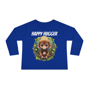 Soft Toddler Long Sleeve Tee - Monkey Mischief Design - Dipaliz - Baby & Clothing
