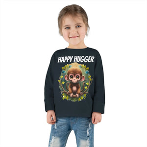 Soft Toddler Long Sleeve Tee - Monkey Mischief Design - Dipaliz - Baby & Clothing