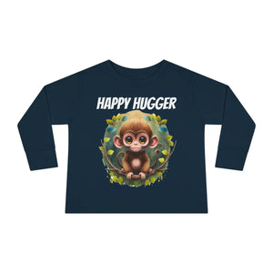 Soft Toddler Long Sleeve Tee - Monkey Mischief Design - Dipaliz - Baby & Clothing