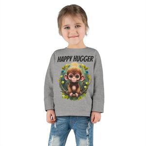 Soft Toddler Long Sleeve Tee - Monkey Mischief Design - Dipaliz - Baby & Clothing