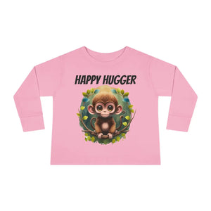Soft Toddler Long Sleeve Tee - Monkey Mischief Design - Dipaliz - Baby & Clothing