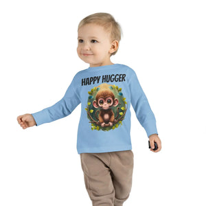 Soft Toddler Long Sleeve Tee - Monkey Mischief Design - Dipaliz - Baby & Clothing